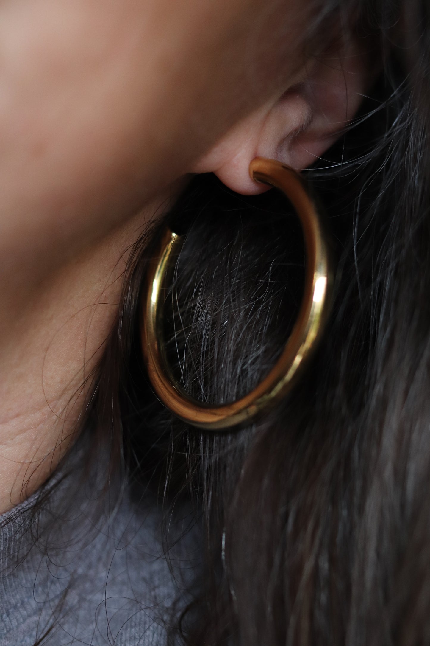 Tiff Hoop Earrings - Gold