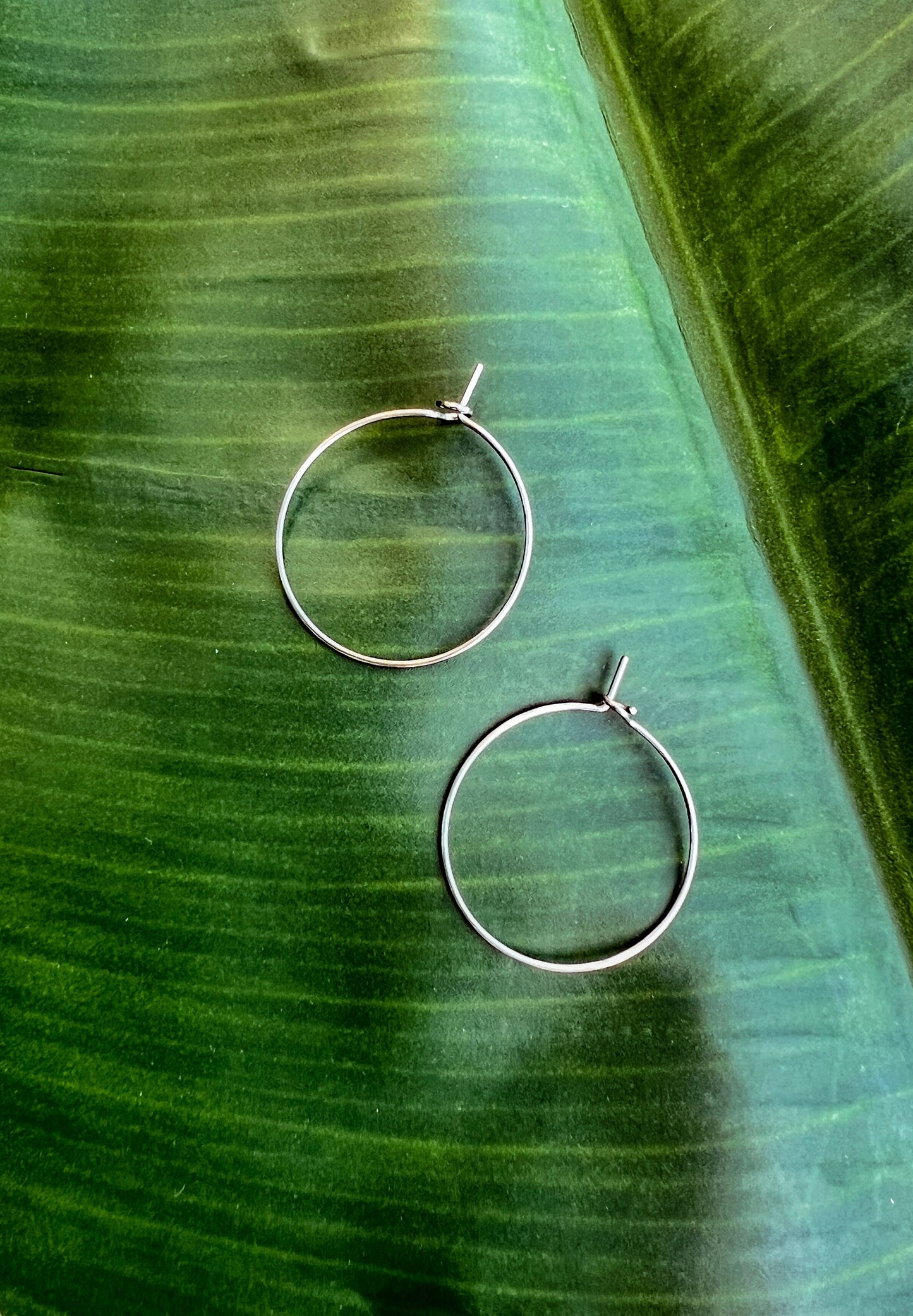 Dainty Silver Hoop Earrings