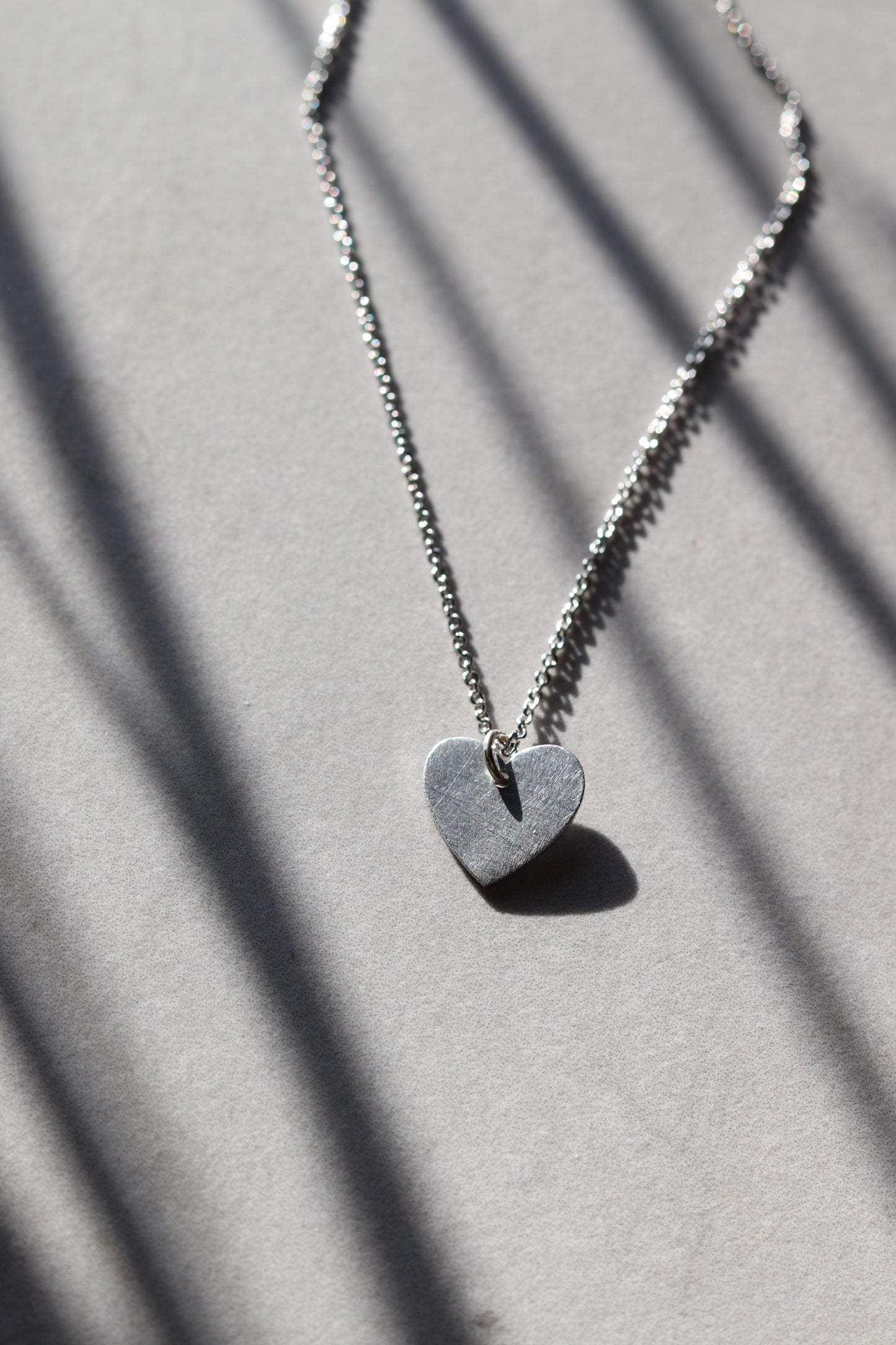 Aluminum Heart Necklace
