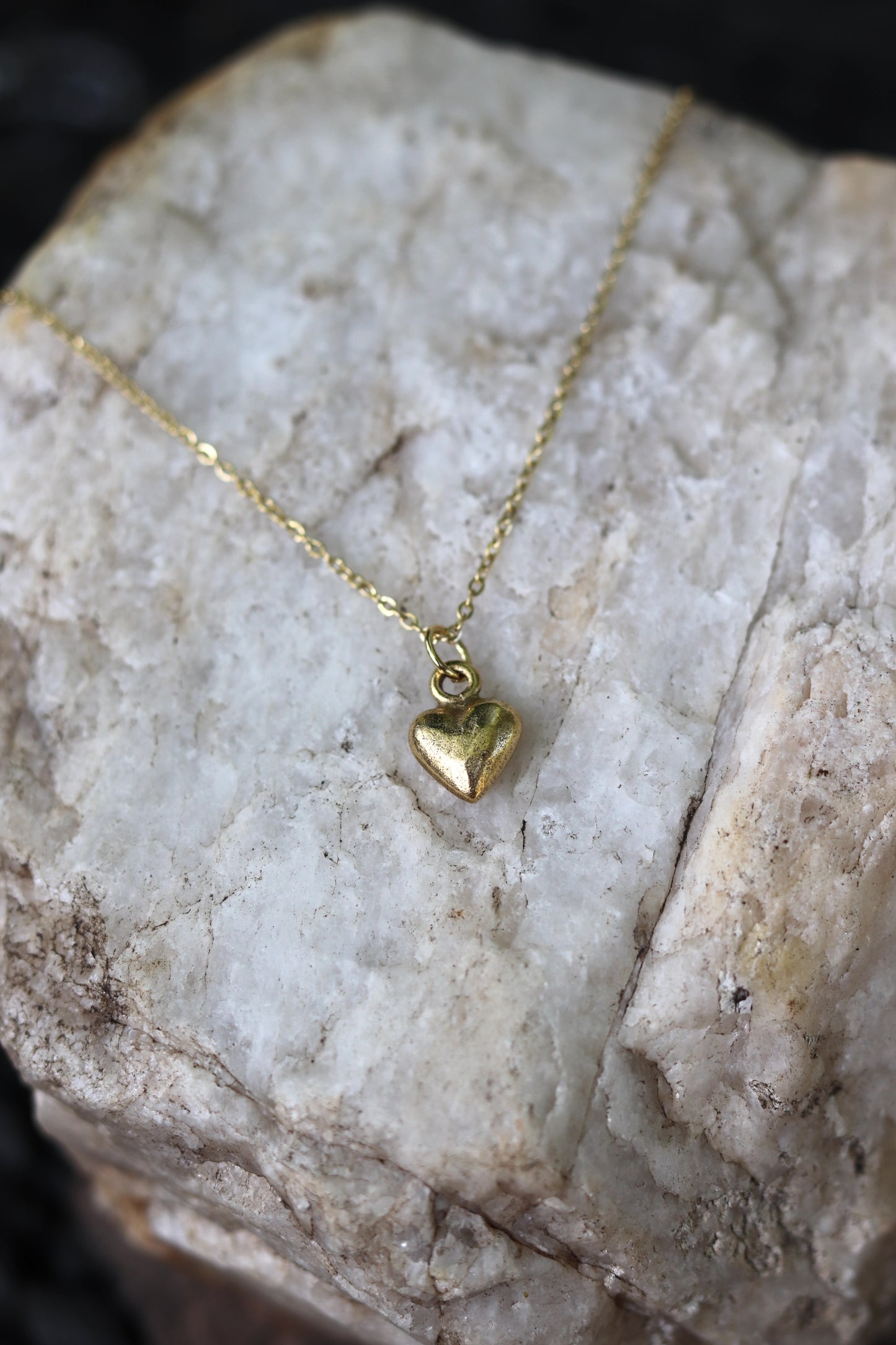 Dainty Gold Heart Necklace