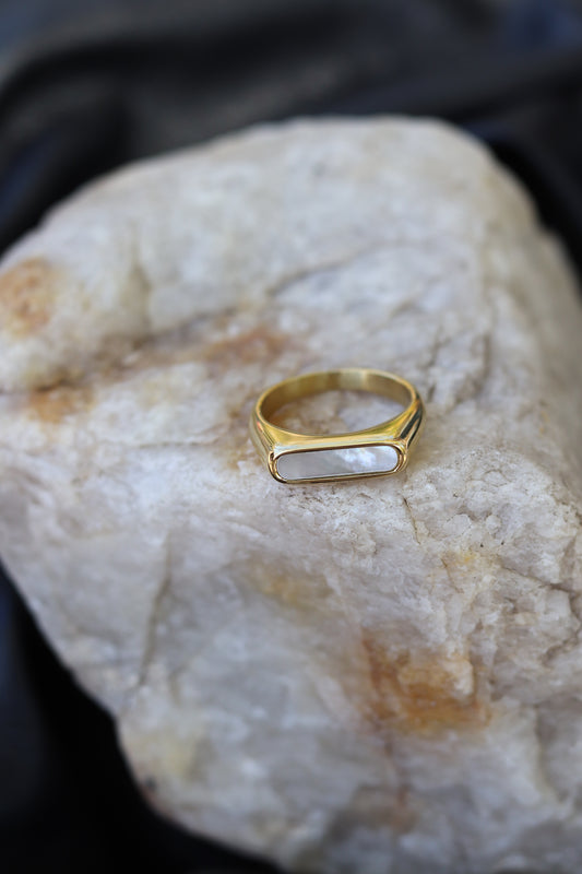 Rev Ring - Gold/White (Size options)