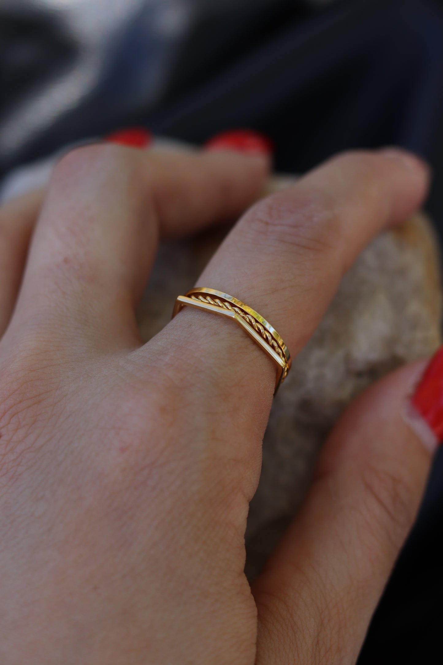 Trip Ring - Gold (Size options) Water Proof