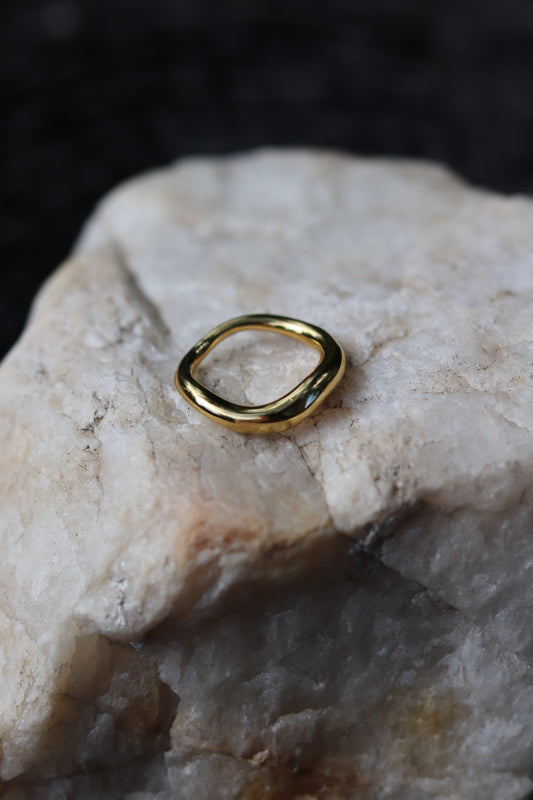 Wave Ring - Gold (Size options) Water Proof