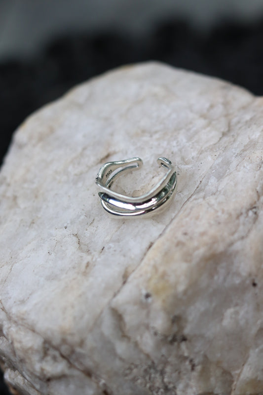 Sterling Silver Wave Ring