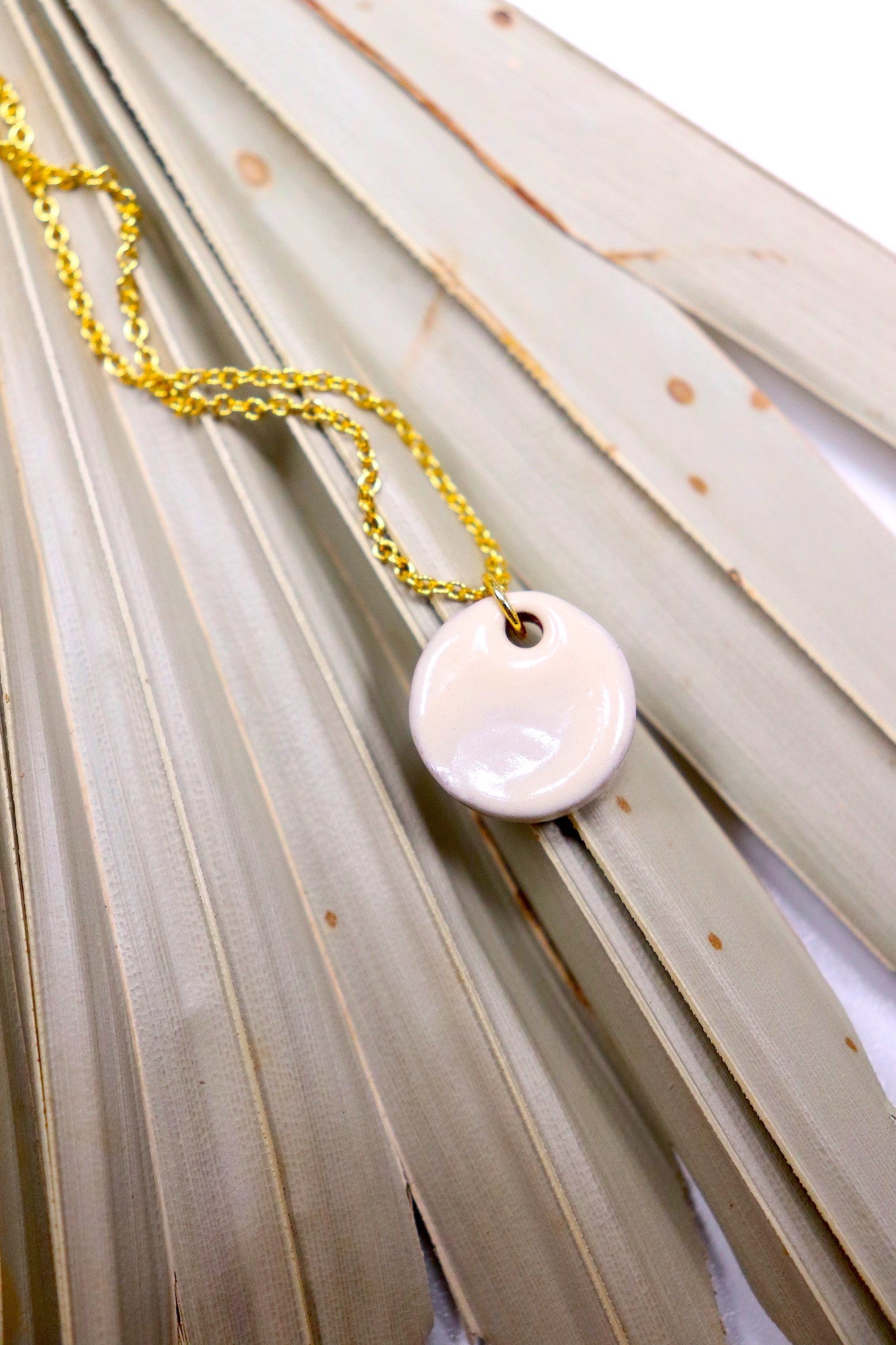 Hope Necklace - Ivory (Ceramic and Gold)