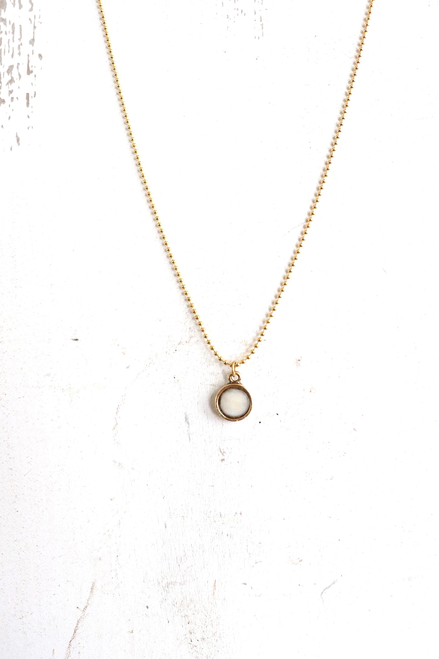 Angie Necklace - Silver/Gold - Horn/Bone